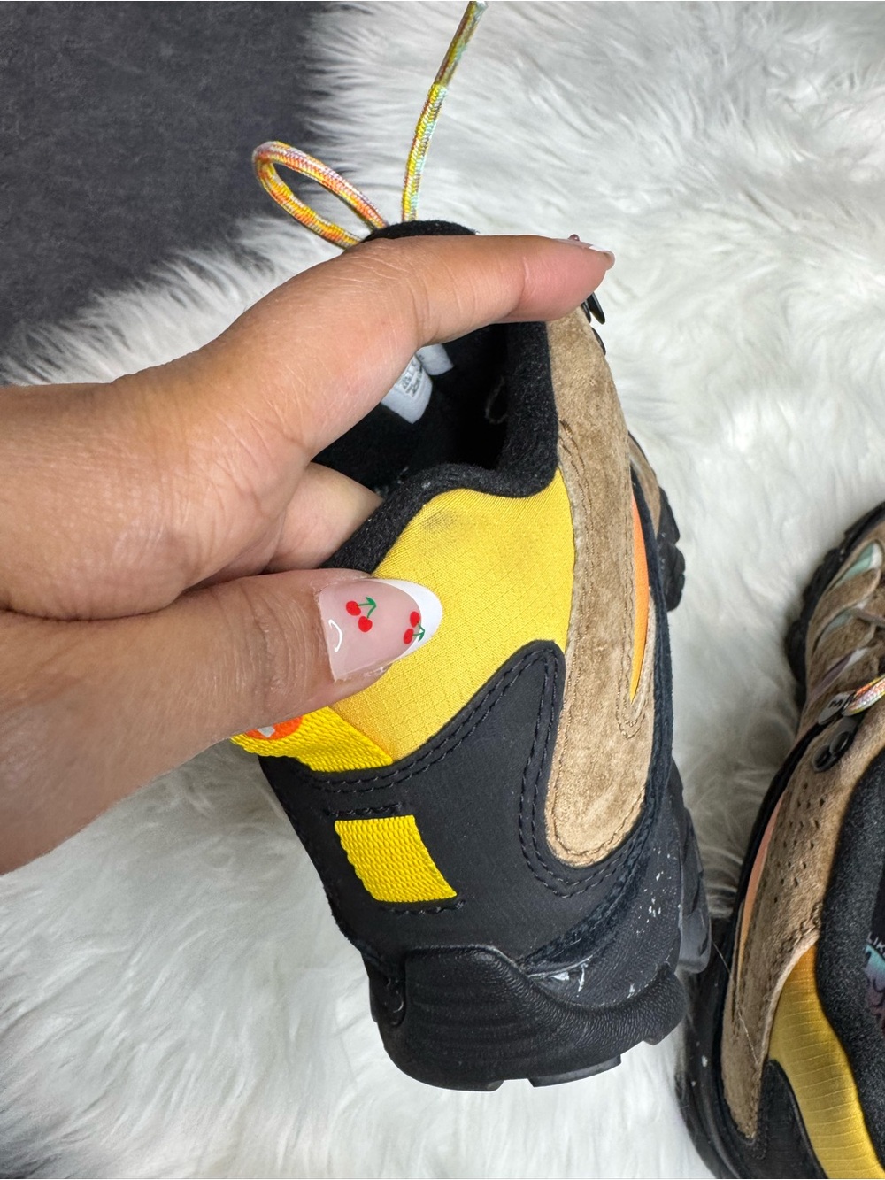 Women’s Merrell Moab 3 x Unlikely Hikers Collab Mid Multicolor Hiking Boots 8.5 - Picture 10 of 13